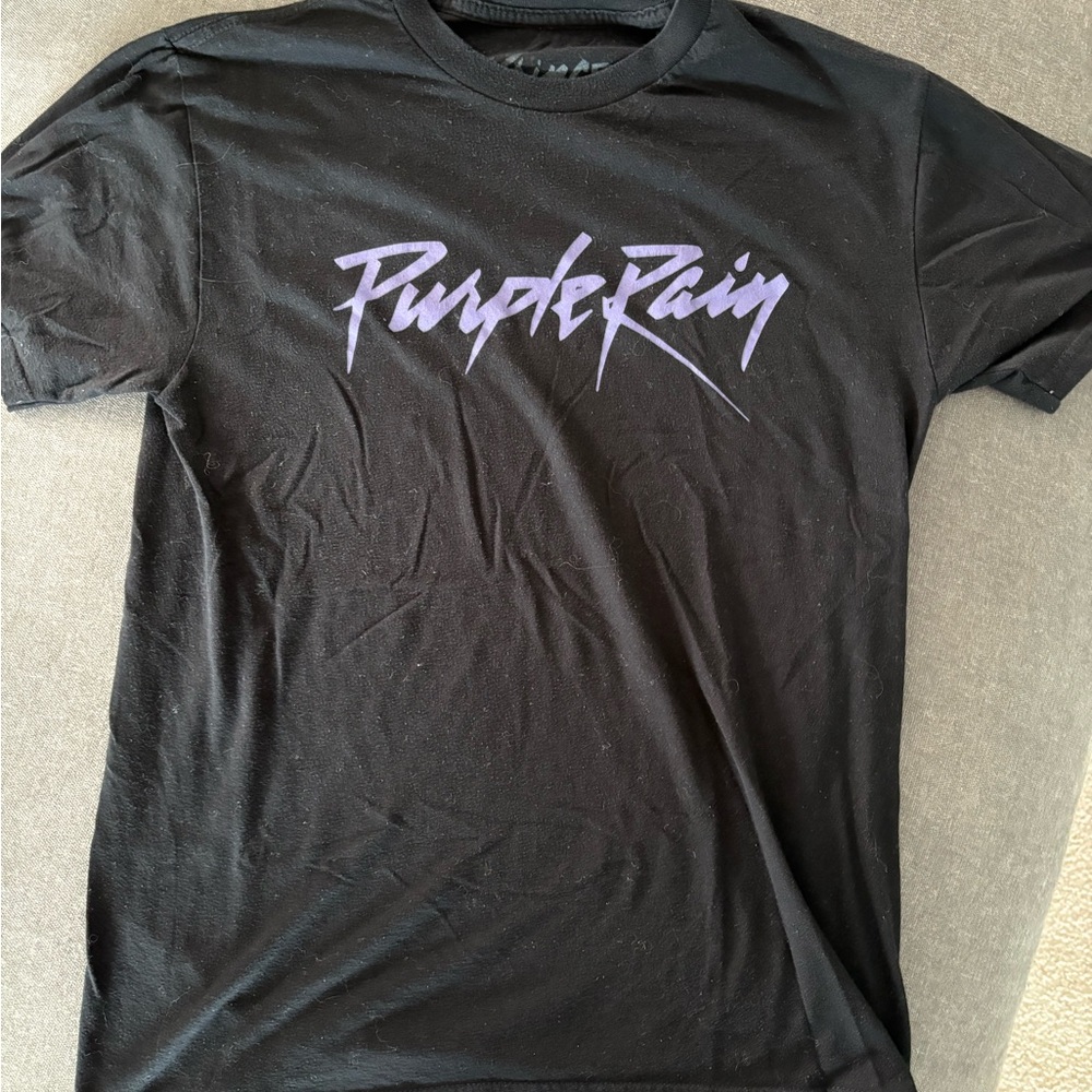 Prince Black Tee with Purple Graphic